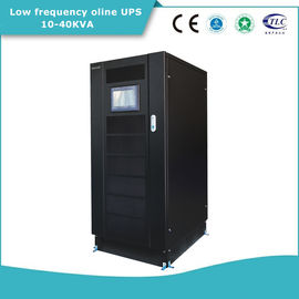 40KVA Frekuensi Rendah UPS Online 384VDC Tegangan Baterai 45-65Hz Rentang Frekuensi Input