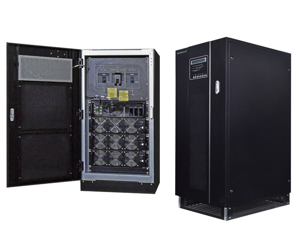 30KVA Sistem UPS Modular Online Tiga Fasa Kebisingan Rendah untuk Beban Tak Berimbang