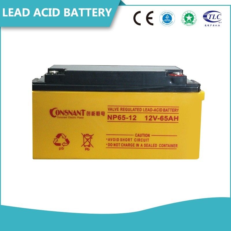 Katup Regulated Sealed Lead Acid Battery Terminal Tembaga Padat Isi Ulang