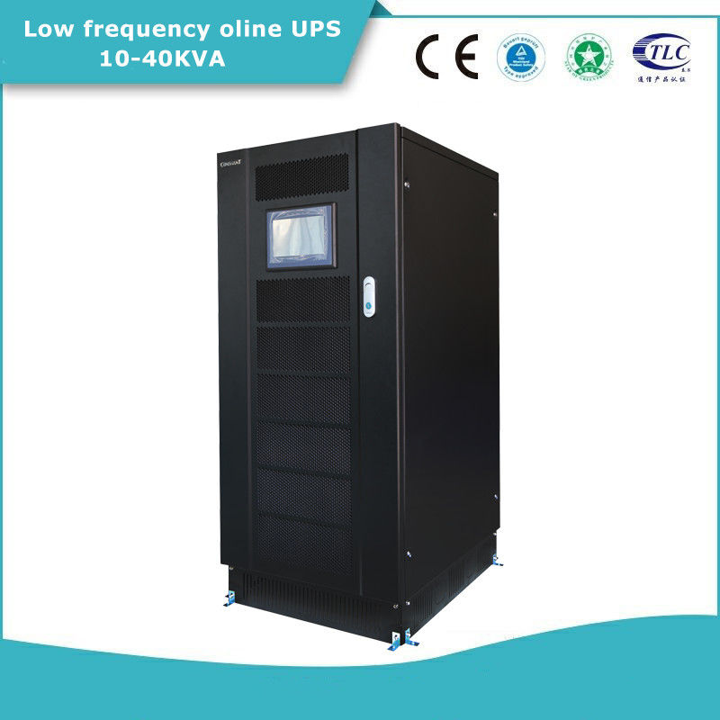 40KVA Frekuensi Rendah UPS Online 384VDC Tegangan Baterai 45-65Hz Rentang Frekuensi Input